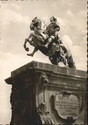 Dresden Reiterdenkmal August der Starke Kat. Dresden Elbe