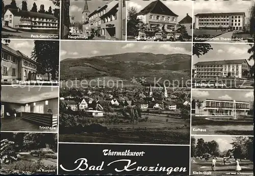 Bad Krozingen Park Sanatorium Hauptstrasse Schloss Cafe Kurhaus  Kat. Bad Krozingen