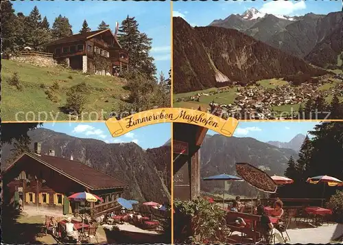 Mayrhofen Zillertal Alpengasthaus Zimmereben Ahornspitze Tristner Kat. Mayrhofen