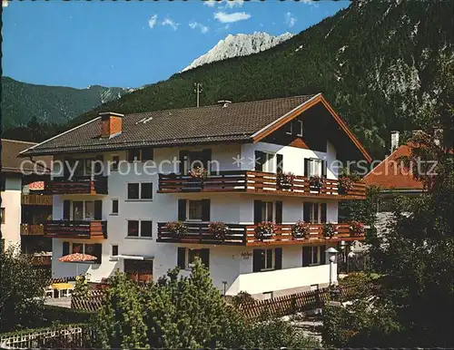 Mittenwald Bayern Gaestehaus Erdt  Kat. Mittenwald