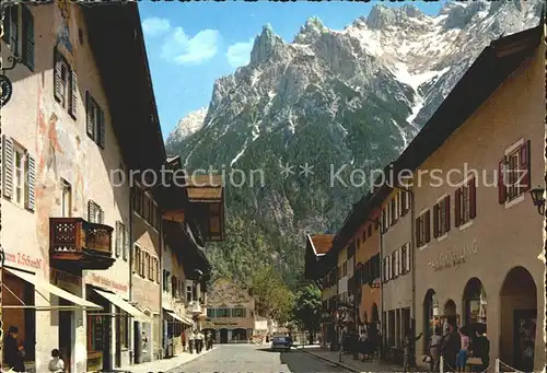 Mittenwald Bayern Karwendelgebirge Hochstrasse Kat. Mittenwald