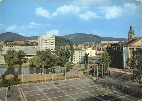 Suhl Thueringer Wald Warenhaus Centrum Wohnhochhaus Interhotel Thueringen Tourist  Kat. Suhl