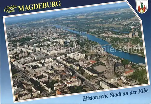 Magdeburg Fliegeraufnahme Kat. Magdeburg