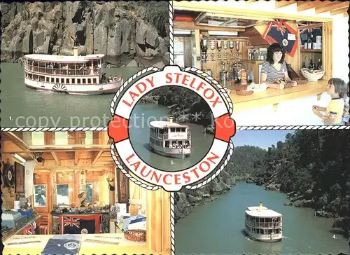 Launceston Australia Lady Stelfox Steamer Cataragt Gorge Bar Souvenir Shop Rettungsring Kat. Launceston