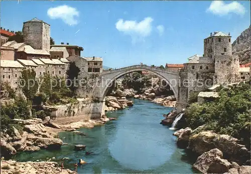 Mostar Moctap Stari most Alte Bruecke Kat. Mostar