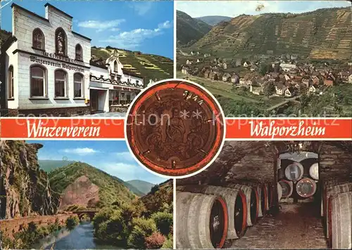 Walporzheim Winzerverein Weinkeller Siegel Partie an der Ahr Kat. Bad Neuenahr Ahrweiler