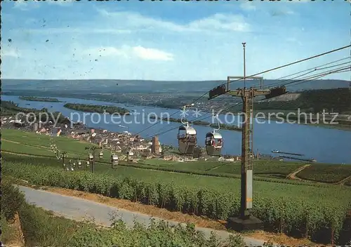 Ruedesheim Rhein Kabinenseilbahn Panorama Kat. Ruedesheim am Rhein