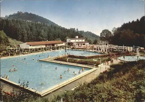 Lindenfels Odenwald Freischwimmbad Heilklimatischer Hoehenluftkurort Perle des Odenwaldes Kat. Lindenfels