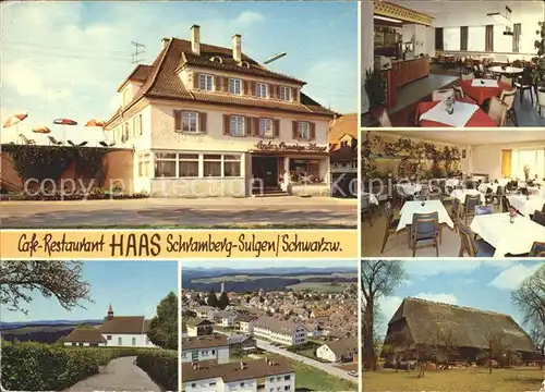 Sulgen Schramberg Cafe Restaurant Haas Bauernhaus Schwarzwald Kat. Schramberg