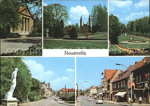 Neustrelitz Friedrich Wolf Theater Schlosskirche Stadtpark Gutenbergstrasse Strelitzer Strasse Kat. Neustrelitz
