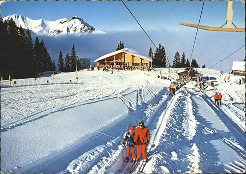 Mellau Vorarlberg Skilift Rosstelle Skigebiet Kat. Mellau