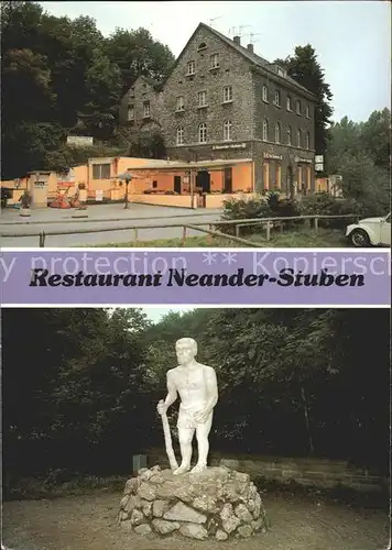 Erkrath Restaurant Neander Stuben Statue Kat. Erkrath