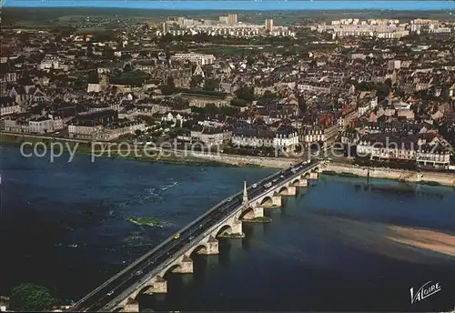 Blois Loir et Cher Pont sur la Loire Place de la Residence vue aerienne Kat. Blois