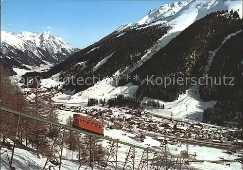 St Anton Arlberg Panorama Wintersportplatz mit Kandaharbahn Kat. St. Anton am Arlberg