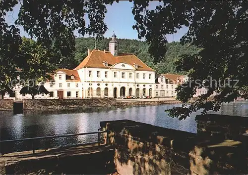 Bad Karlshafen Rathaus und Hafen Weser Kat. Bad Karlshafen