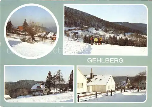 Gehlberg Teilansichten Erholungsort Winterlandschaft Kat. Gehlberg