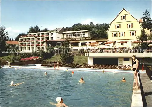 Grasellenbach Kurhotel Siegfriedbrunnen Meerwasser Freischwimmbad Kat. Grasellenbach