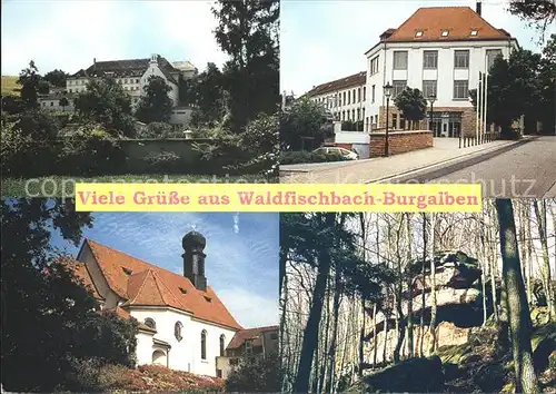 Waldfischbach Burgalben Teilansichten Kirche Waldpartie Felsen Kat. Waldfischbach Burgalben