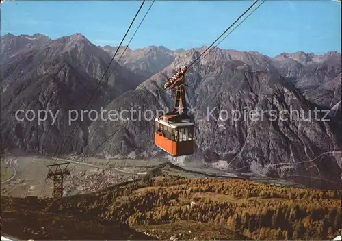 Zams Venetseilbahn Bergbahn Alpenpanorama Kat. Zams Oberinntal