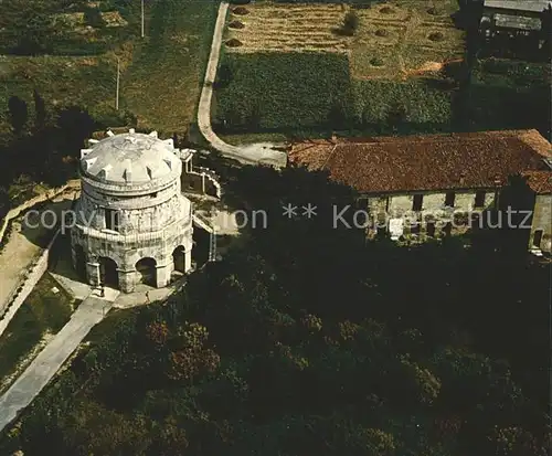 Ravenna Italia Mausoleo di Teodorico Mausoleum Fliegeaufnahme Kat. Ravenna