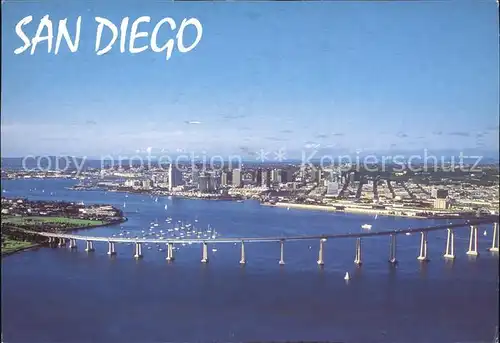 San Diego California San Diego Coronado Bay Bridge aerial view Kat. San Diego