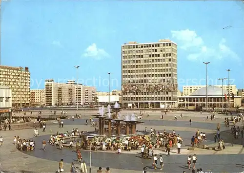 Berlin Alexanderplatz Haus des Lehrers Kongresshalle Hauptstadt der DDR Kat. Berlin