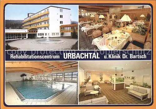 Neukirchen Knuellgebirge Rehabilitationscentrum Urbachtal Klinik Dr Bartsch Restaurant Hallenbad Foyer Kat. Neukirchen