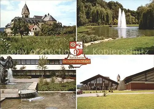 Kelkheim Kloster Anlage Rathaus Klosterschaenke mit Tennisschule Wappen Kat. Kelkheim (Taunus)