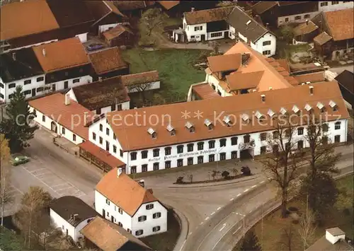 Schlehdorf Gasthof Klosterbraeu am Kochelsee Fliegeraufnahme Kat. Schlehdorf