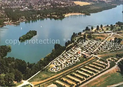 Duesseldorf Unterbacher See Campingplatz Fliegeraufnahme Kat. Duesseldorf