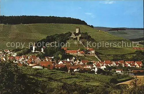 Beilstein Wuerttemberg Weinstaedtchen im Bottwartal Burg Langhans Kirche Kat. Beilstein