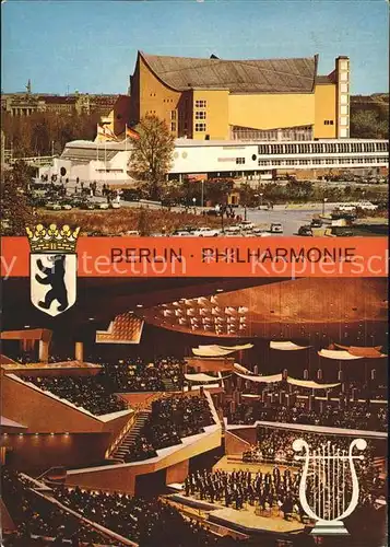 Berlin Philharmonie Konzertsaal Wappen Krone Kat. Berlin