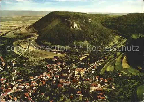 Heubach Wuerttemberg mit Rosenstein Fliegeraufnahme Kat. Heubach