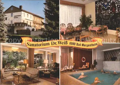 Bad Mergentheim Sanatorium Dr Weiss Kat. Bad Mergentheim