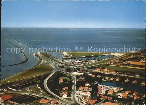Norddeich Ostfriesland Hafen Fliegeraufnahme Kat. Norden
