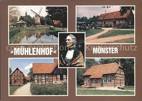 Muenster Westfalen Muehlenhof Freilichtmuseum Windmuehle Kat. Muenster