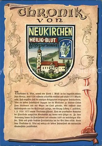 Neukirchen Heilig Blut Chronik Kat. Neukirchen b.Hl.Blut