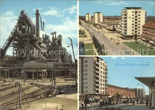 Eisenhuettenstadt Fabrik und Hochhaeuser Kat. Eisenhuettenstadt