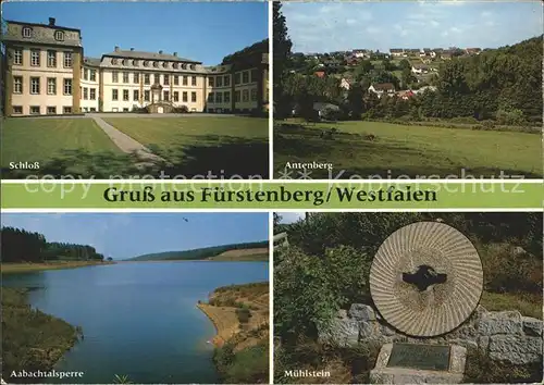 Fuerstenberg Westfalen Schloss Antenberg Muehlstein Aabachtalsperre Kat. Bad Wuennenberg