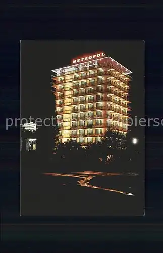 Varna Warna Hotel Metropol bei Nacht / Varna /