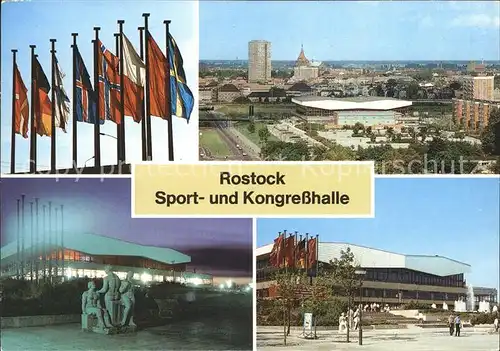 Rostock Mecklenburg Vorpommern Sport  und Kongresshalle Kat. Rostock