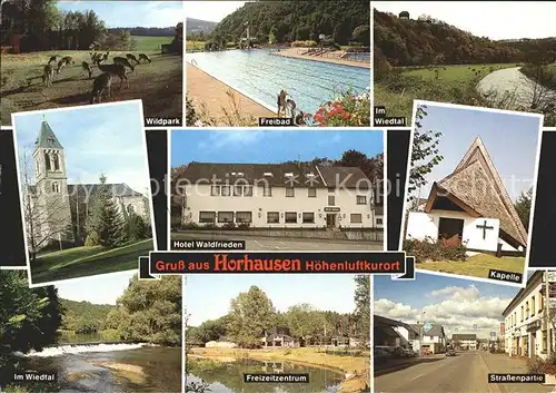 Horhausen Westerwald Hotel Waldfrieden Schwimmbad Wiedtal Kat. Horhausen (Westerwald)