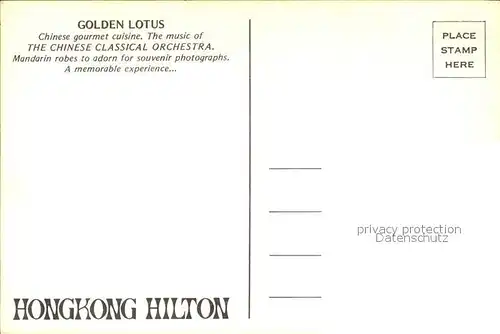Hong Kong Golden Lotus Gourmet Restaurant Kat. Hong Kong