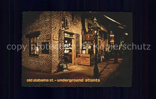 Atlanta Georgia Old Alabama Street Underground Kat. Atlanta