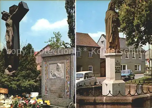 Konnersreuth Oberpfalz Grab der Therese NeumannTheresienbrunnen Kat. Konnersreuth