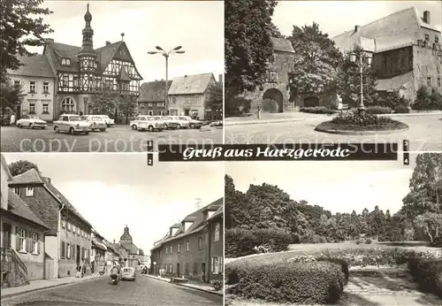 Harzgerode MarktplatzSchlossbergStadtgarten Kat. Harzgerode