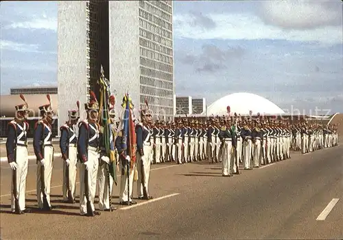 Brasilia Formatura Militar em frente ao Congresso Nacional Kat. Brasilia