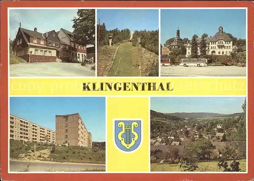 Klingenthal Vogtland AschbergschaenkeRathaus Kat. Klingenthal Sachsen