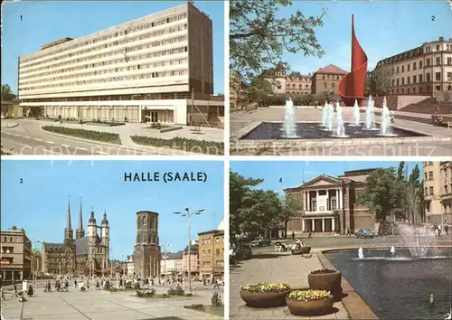 Halle Saale Interhotel Stadt Halle Kat. Halle