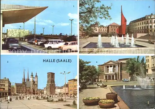 Halle Saale HochstrasseTheaterMarkt Kat. Halle